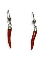 Orecchini Mandile 1922 Coralli in Argento Corallo 2MCORC02OR - 2MCORC02OR
